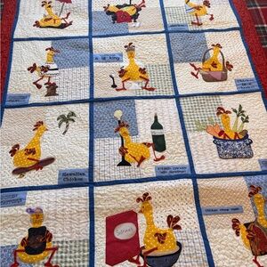 Charming Chicken-Themed Quilt
